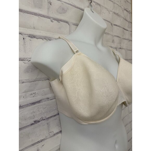 Olga Size 44DD No Side Effects Contour Underwire Bra Ivory GF6781A - Picture 2 of 12